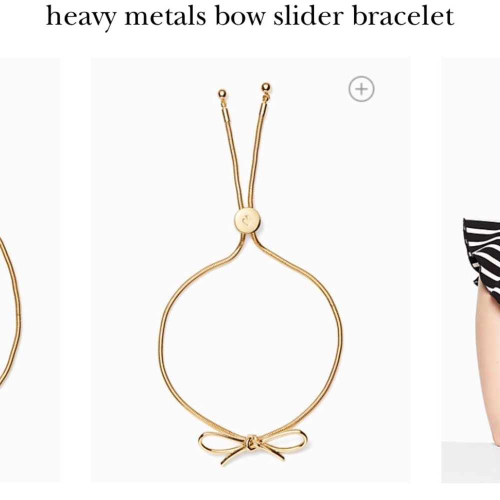 Kate Spade Gold Bow Slider Bracelet